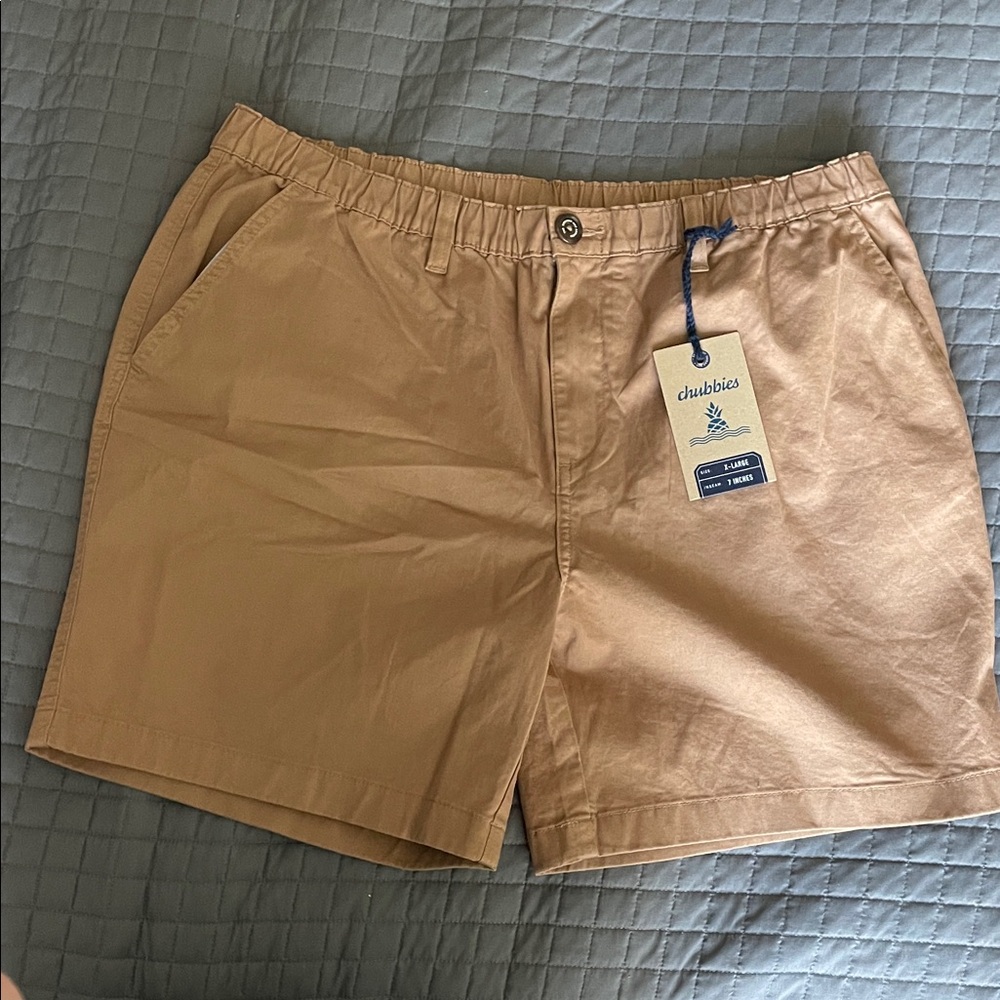 Chubbies khaki shorts sz XL w/ 7 in inseam